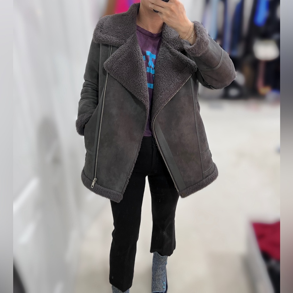 ZEN faux fur collar jacket